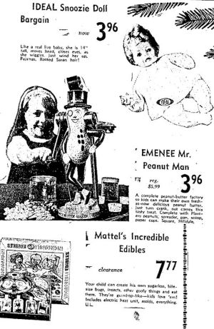 Wisconsin State Journal toy ads: 1960s